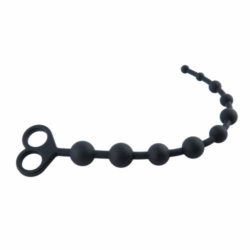 Small Silicone Anal Beads With A Two Hole Pull Ring