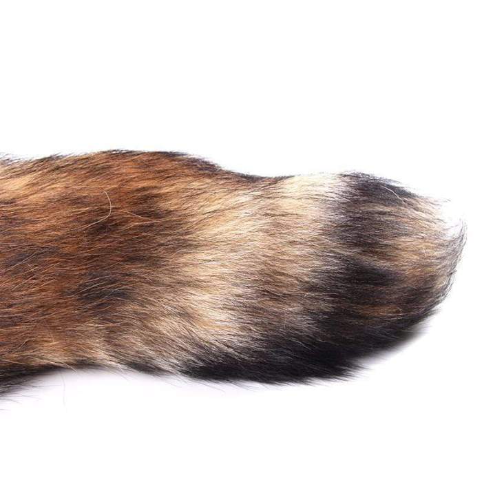 Brown Fox Tail Metal, 3 Sizes