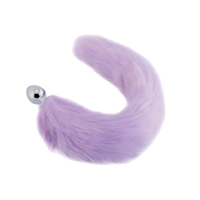 Fluffy Fox Tail Plug, Purple 18 