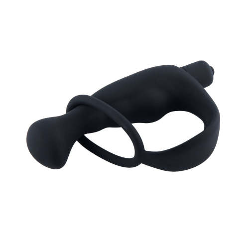 Ribbed Prostate Massager With Cock Ring