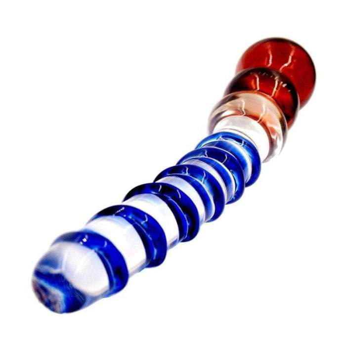 7  - 10.9  Colorful Glass Crystals Butt Plug