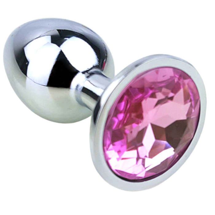3  Jeweled Metal Princess Plug - 12 Colors Available