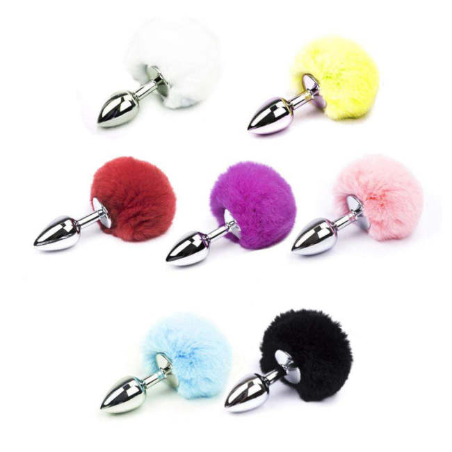 3  Tail Multi Color Bunny Stainless Steel