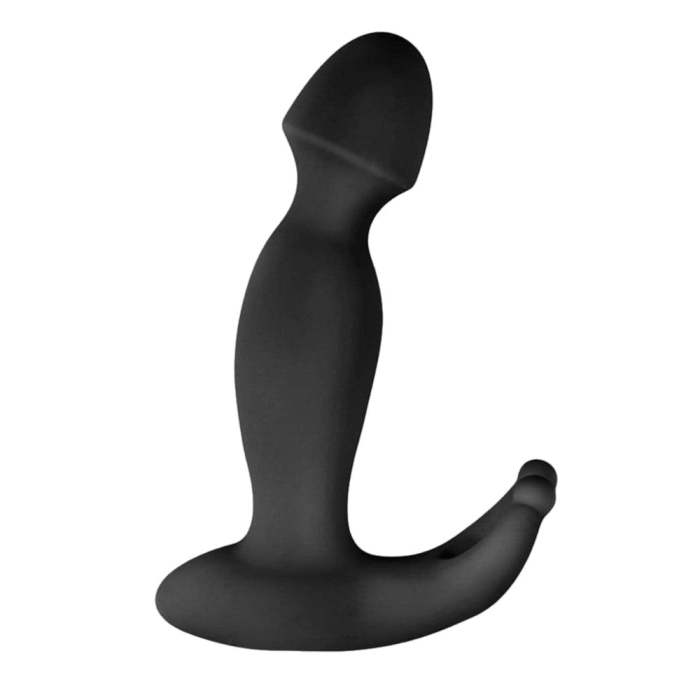 5  Cock-Headed Silicone Prostate Massager With Cock Ring
