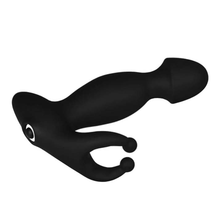 5  Cock-Headed Silicone Prostate Massager With Cock Ring