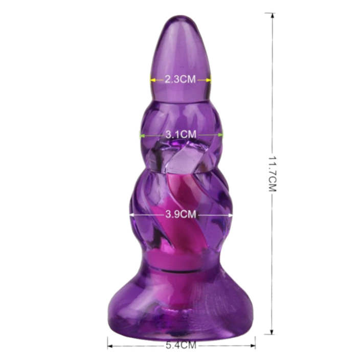 5  3 Colors Available Jelly Vibrator Plug