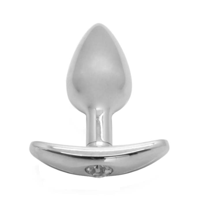 2.7  And 3.9  Stylish Jeweled Silver Plug