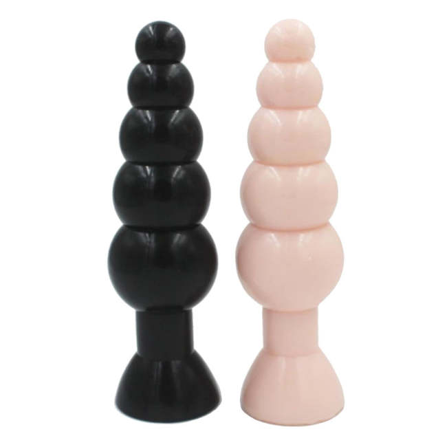2 Colors 6  Big Silicone Anal Beads Plug Suction Cups