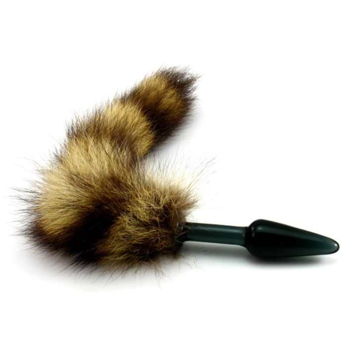 Raccoon Tail With 4 Colors Pyrex Plug