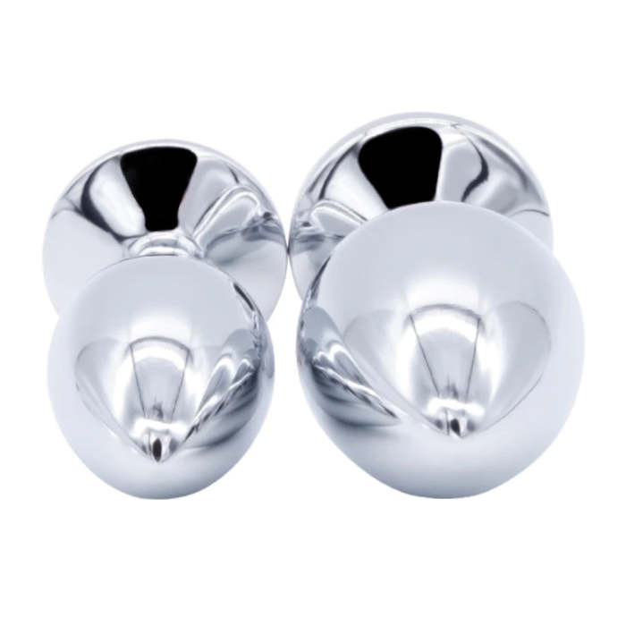 3 Pcs/Set Stainless Steel Rose-Plated Plugs With 10-Speed Vibrator