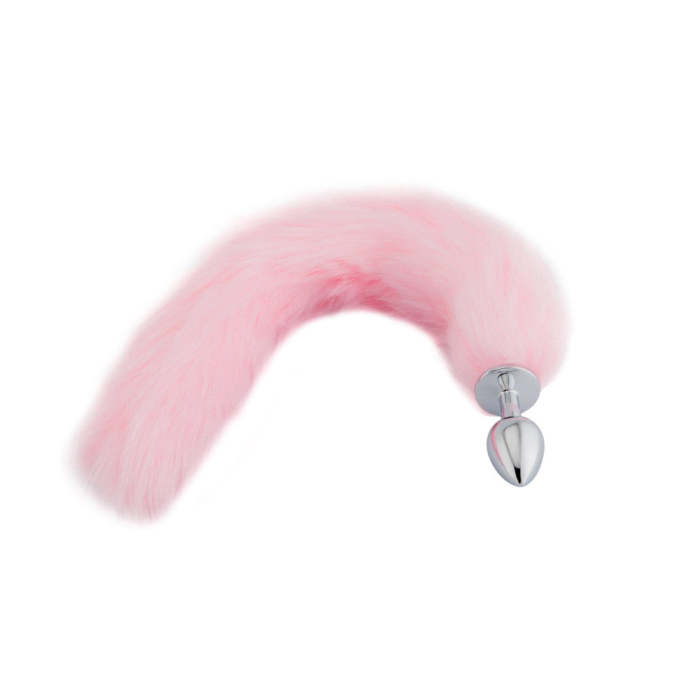 18  Pink Fox Tail Plug