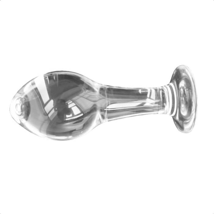 2 Sizes Bead Head Transparent Glass Plug