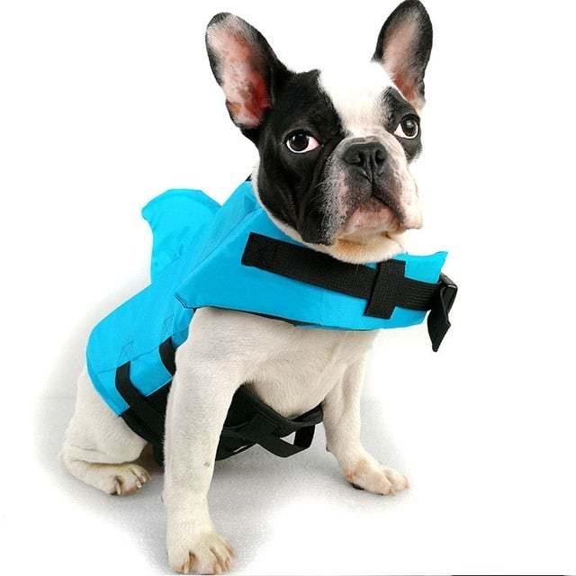 Dog Life Vest Summer Shark Pet Life Jacket Dog Clothes Dogs Swimwear Pets Swimming Suit