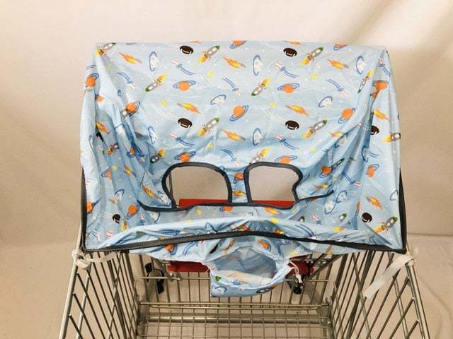 2In1 Trolley Cover/Highchair Cover For Baby Infant&Toddler/Kids Cushion Mat For Supermarket Shopping Cart/Grocery Cart Cover
