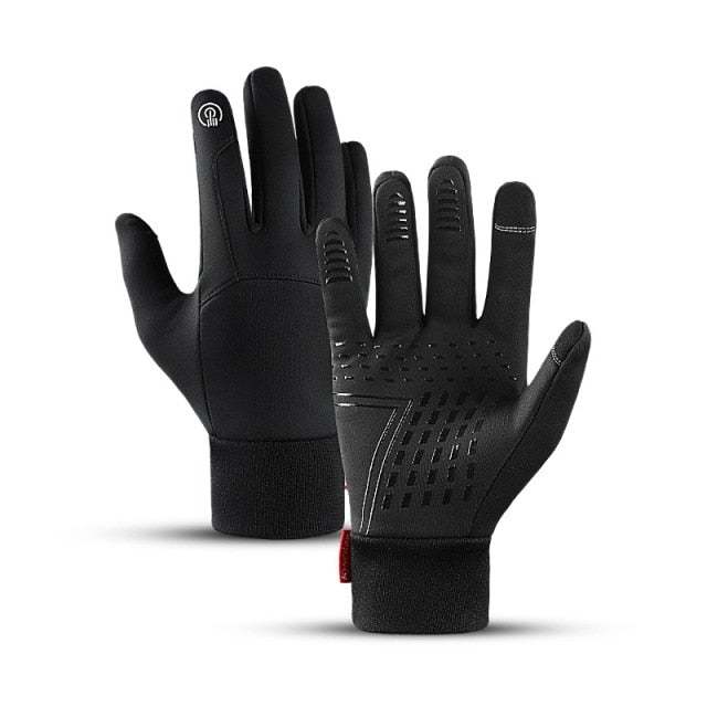Autumn Winter Men Women Gloves Touch Cold Waterproof Windproof Gloves Outdoor Sports Warm Thermal Fleece Running Ski Gloves