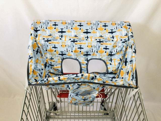 2In1 Trolley Cover/Highchair Cover For Baby Infant&Toddler/Kids Cushion Mat For Supermarket Shopping Cart/Grocery Cart Cover