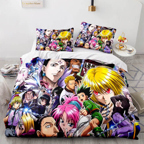 Anime Hunter×Hunter Bedding Set Cosplay Duvet Covers Bed Sheet Sets