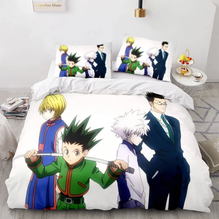 Japan Anime Hunter×Hunter Bedding Set Duvet Cover Bed Sheet Sets