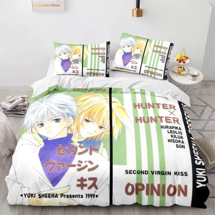Anime Hunter×Hunter Bedding Set Cosplay Duvet Cover Bed Sheet Sets