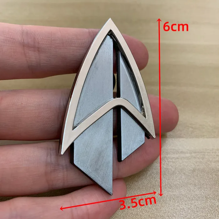 Star Trek Picard Admiral Jl Pin The Next Generation Communicator Pin Brooches Halloween Cosplay Props