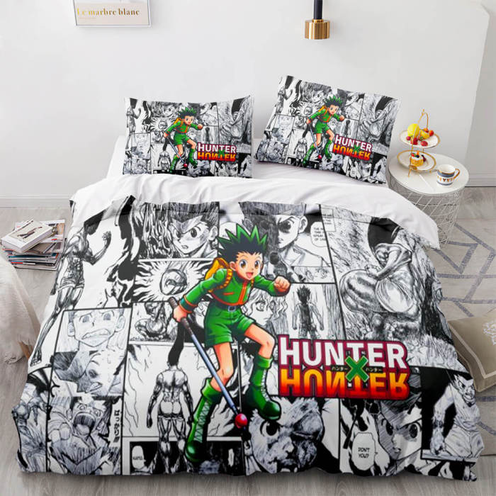 Anime Hunter×Hunter Bedding Set Cosplay Duvet Covers Bed Sheet Sets