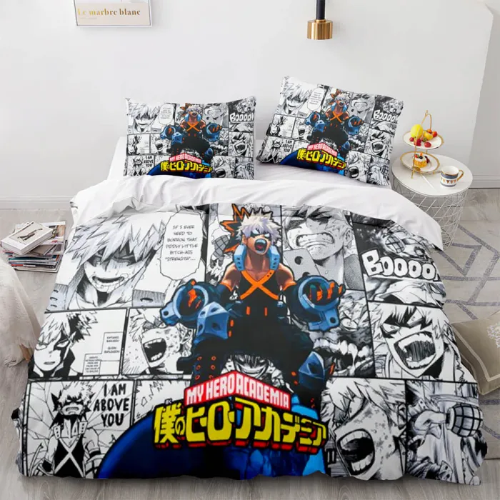 My Hero Academia 3 Piece Bedding Set Cosplay Duvet Cover Bed Sets