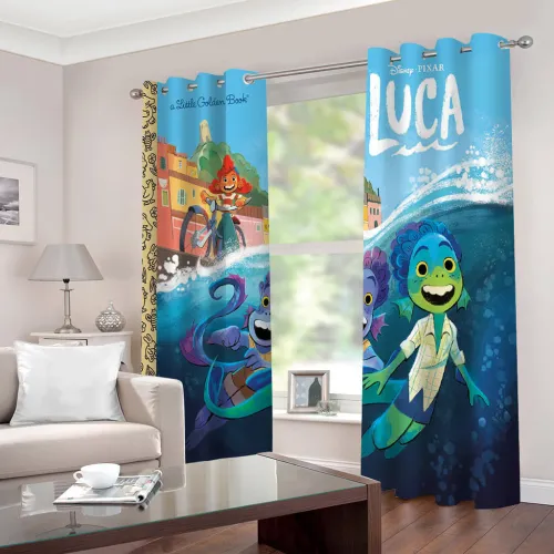 Luca Curtains 2 Panels Blackout Window Drapes For Room Decoration