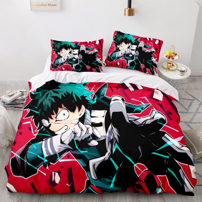 Anime My Hero Academia Bedding Set Cosplay Duvet Cover Bed Sheets Sets