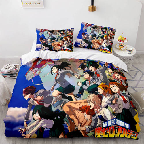 My Hero Academia Bedding Set Cosplay Duvet Covers Bed Sheets Sets