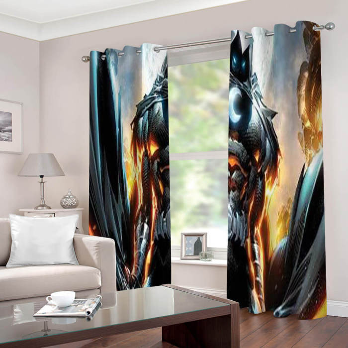 Moon Knight Curtains Cosplay Blackout Window Drapes For Room Decoration