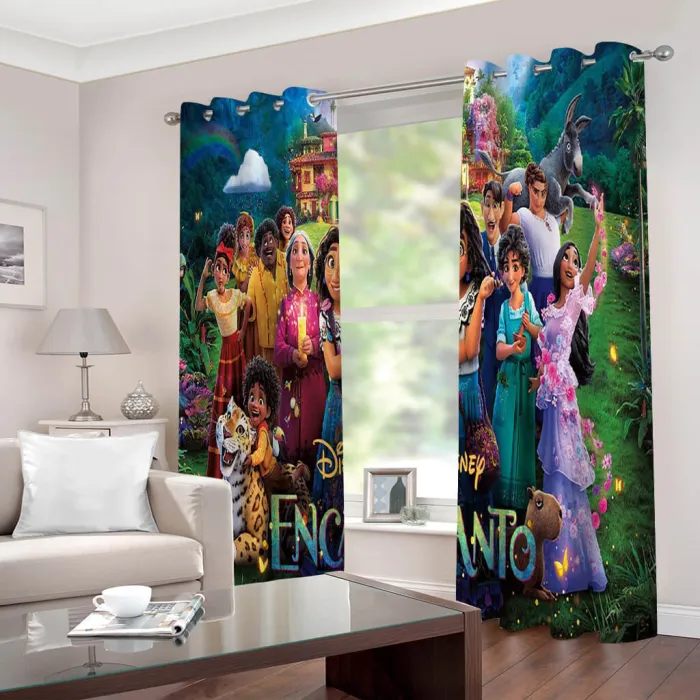 2 Panels Encanto Curtains Blackout Window Drapes For Room Decoration