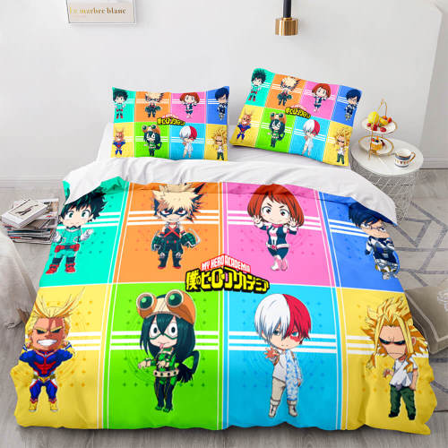 My Hero Academia Bedding Set Cosplay Duvet Cover Bed Sheet Sets