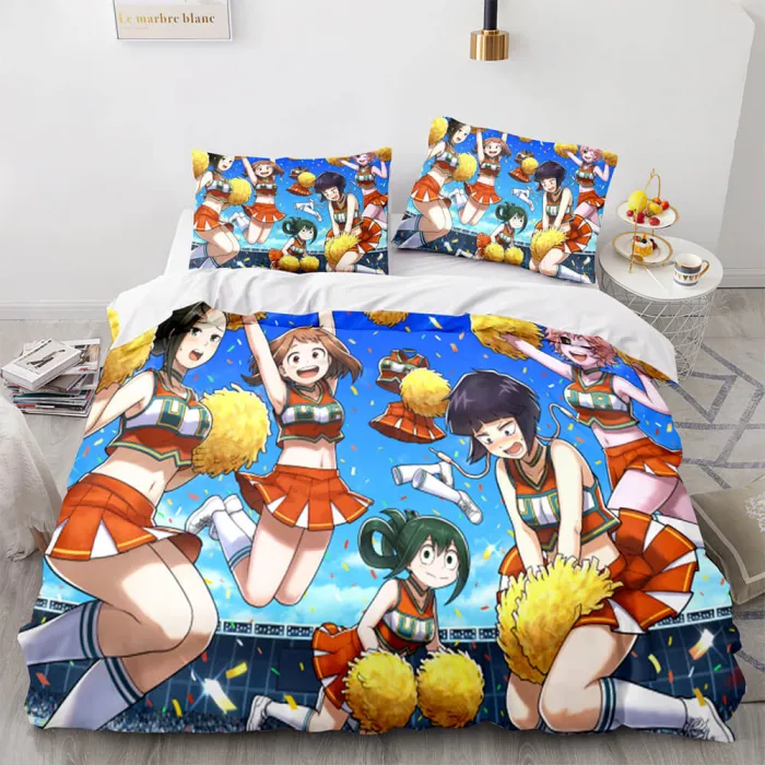 Anime My Hero Academia Bedding Set Cosplay Duvet Cover Bed Sheets Sets