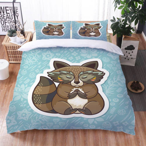 Squirrel Pattern Bedding Set Quilt Duvet Cover Bed Sheet Sets