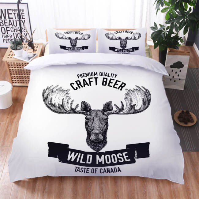 Antelope Pattern Bedding Set Quilt Duvet Cover Bed Sheet Sets