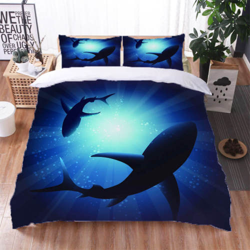 Whale Bedding Set Quilt Duvet Cover Bed Sheet Sets