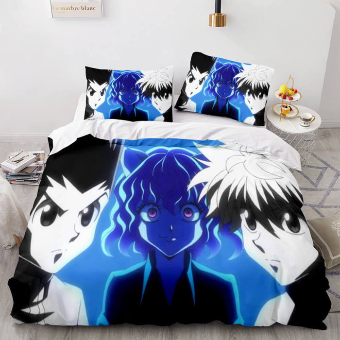 Japan Anime Hunter×Hunter Bedding Set Duvet Cover Bed Sheet Sets