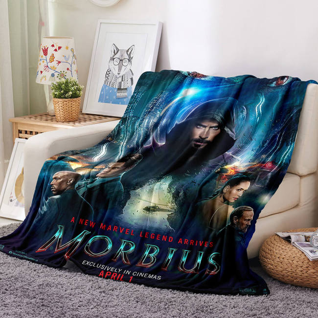 Morbius Flannel Fleece Blanket Throw Cosplay Blanket Room Decoration