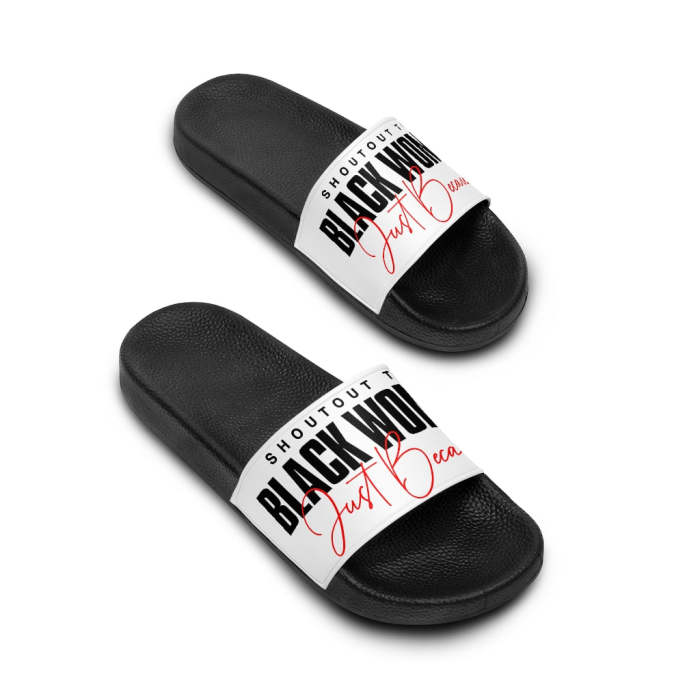 (Preorder)Women'S Shout Out To Black Women Just Because Slides