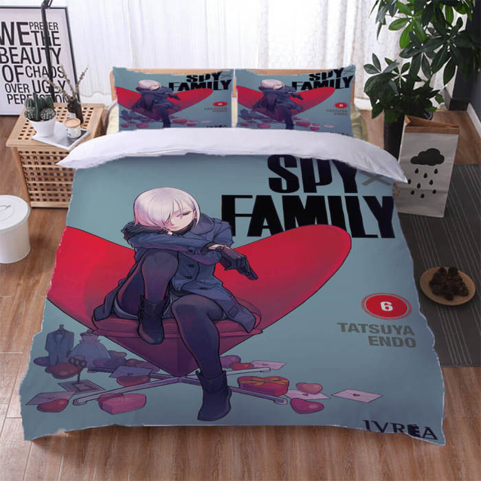 Spy X Family Bedding Set Quilt Cosplay Duvet Cover Bed Sheet Sets