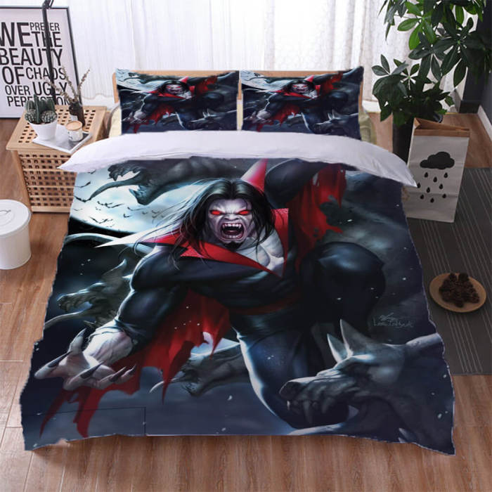 Morbius Bedding Set Cosplay Quilt Duvet Cover Bed Sheet Sets