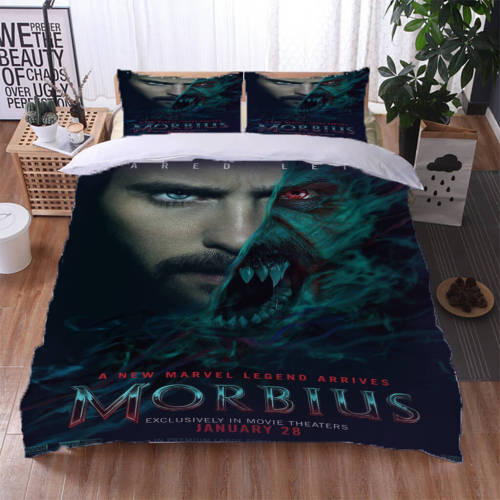 Morbius Bedding Set Cosplay Quilt Duvet Cover Bed Sheet Sets
