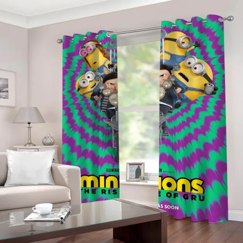 Minions The Rise Of Gru Curtains 2 Panels Blackout Window Drapes