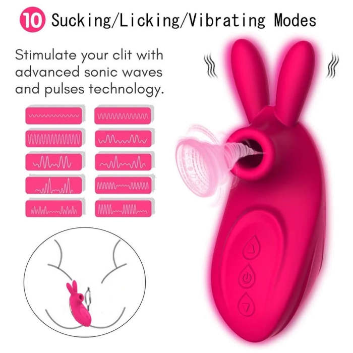 3 In 1 Rabbit Licker Vibrator