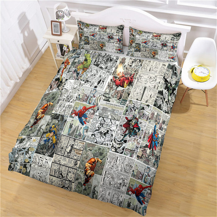 Spider-Man Bedding Set Quilt Cosplay Duvet Cover Bed Sheet Sets