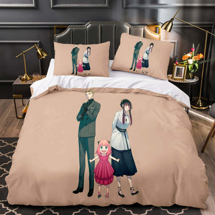 Spy×Family Bedding Set Quilt Duvet Cover Bed Sheet Sets For Kids Present