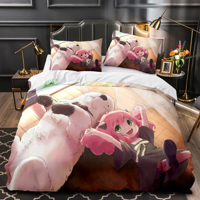 Spy×Family Bedding Set Quilt Duvet Cover Bed Sheet Sets For Kids Gifts