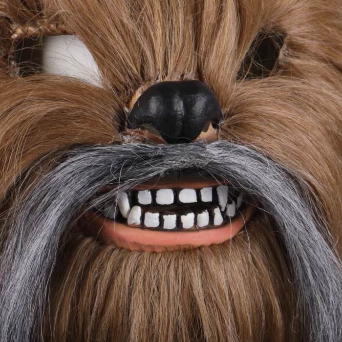 Star Wars Chewbacca Cosplay Helmet Mouth Movable Mask Halloween Prop