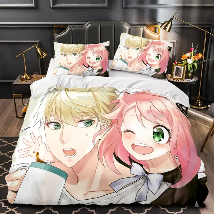 Spy×Family  Bedding Set Quilt Duvet Cover Cosplay Bed Sheet Sets