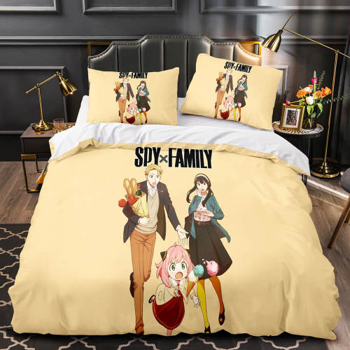 Spy×Family Bedding Set Cosplay Quilt Duvet Covers Bed Sheet Sets